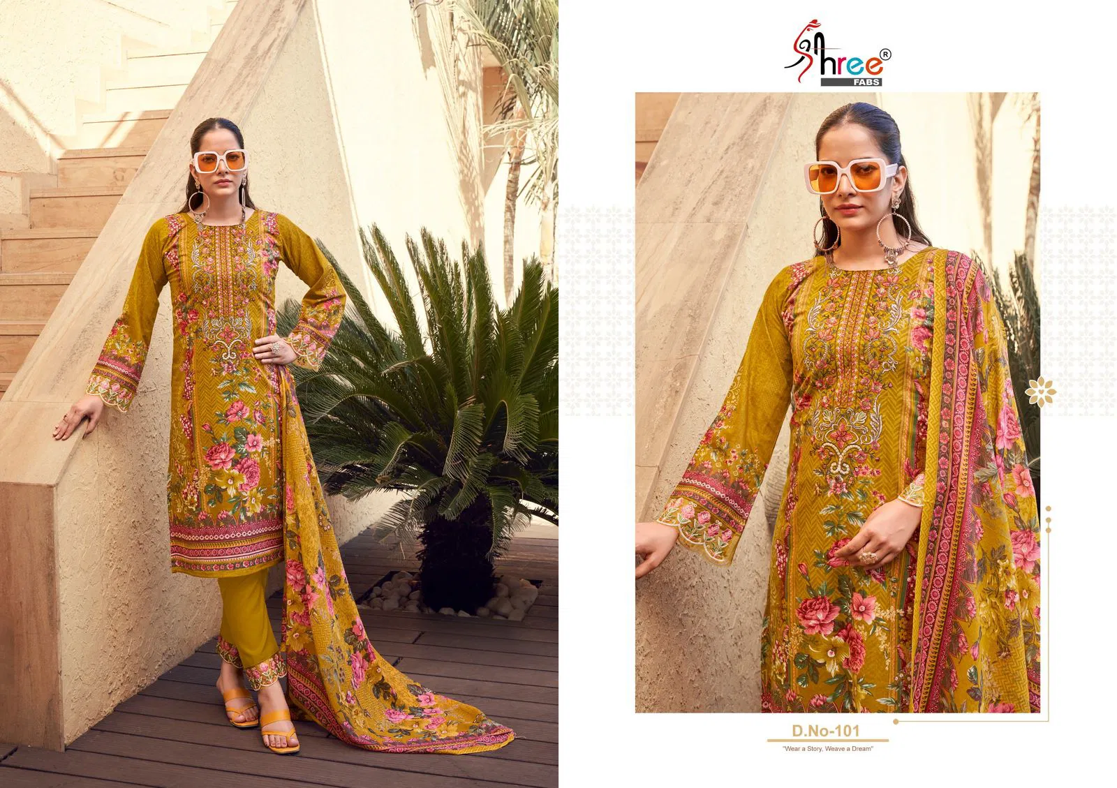 Khadiza by Shree Lawn Cotton Pakistani Salwar Suits Wholesale Online